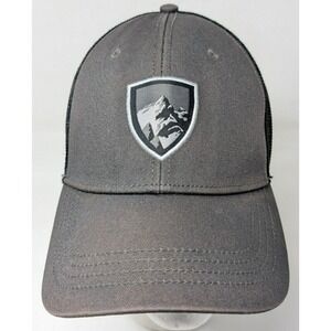 KUHL Trucker Hat Snapback Baseball Cap Mens Gray Mesh DISTRESSED Sun Faded‎